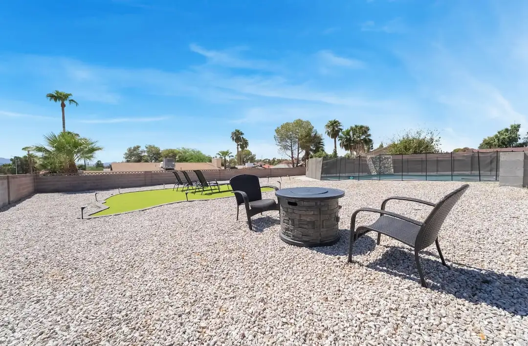 Firepit in the backyard